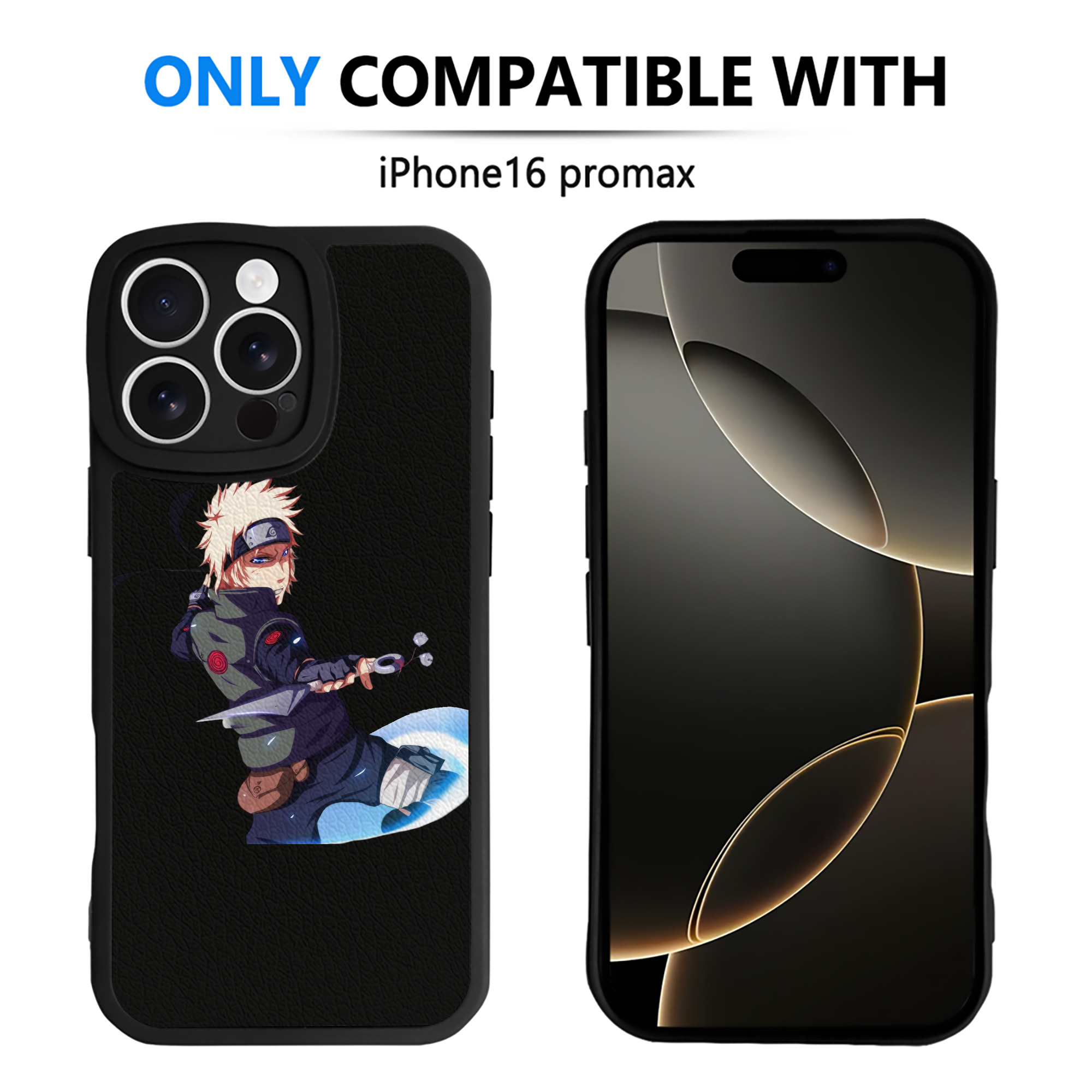 （画像用） NARUTO -ナルト- 波風 ミナト Namikaze Minato 【iPhone 16シリーズ対応】シリコンスマホケース（レザー調） 材質：シリコン